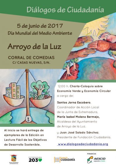 Cartel Primer Diálogo de Ciudadanía en Arroyo de la Luz