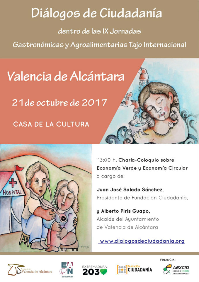 Cartel Segundo Diálogo de Ciudadanía en Valencia de Alcántara